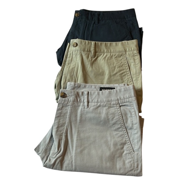 Bonobos Other - Bonobos Set Of 3 Sz 34 Men’s Shorts Slim 7in Inseam Khaki Blue Rust Color EUC